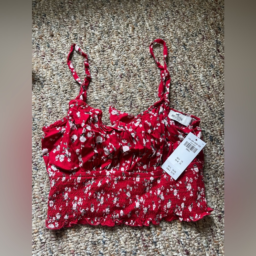 NWT- Red Crop Top